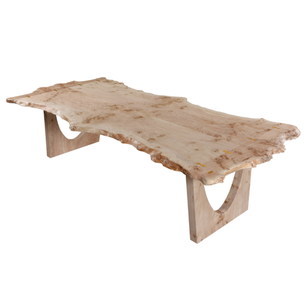 Waney Edge table in Mappa burl