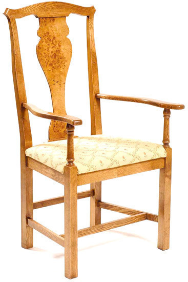 Chippendale Arm Chair with Pippy Oak Splat