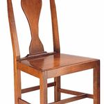 Country Chippendale Chair: C321 wooden seat with solid splat