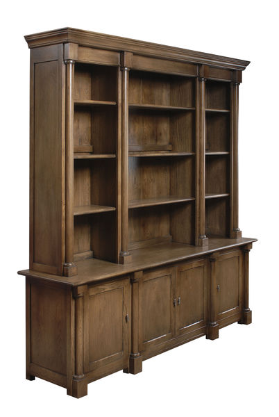 Columned Library Bookcase