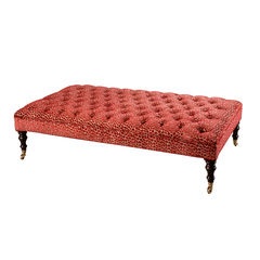 Reynolds footstool - buttoned top