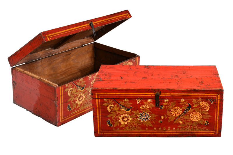 Red Laquered Chinese Box