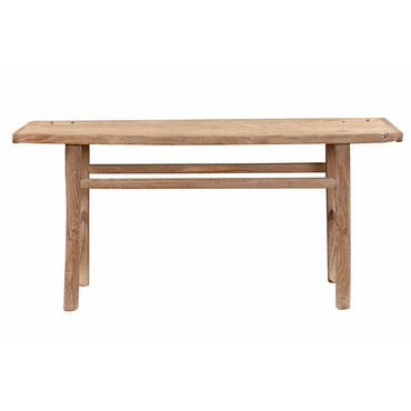 Natural Elm Scrubbed Console