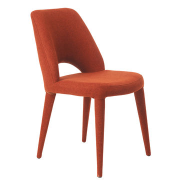 Set of 6 Darwin Side chairs (rust colour)