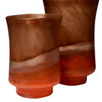 Incandescent Orange Large Glass Vase