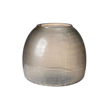 Grey checkered glass vase