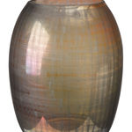 Brown checkered glass vase