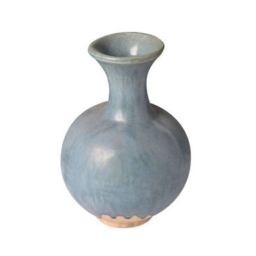 Round neck Blue Vase