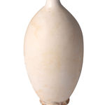 Tall thin neck White Vase