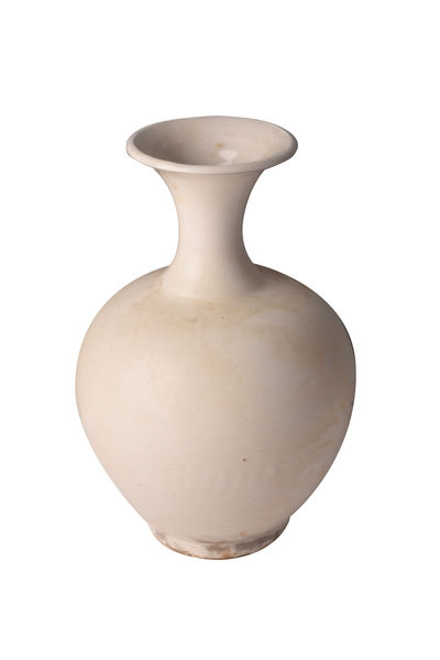 Round Neck White vase