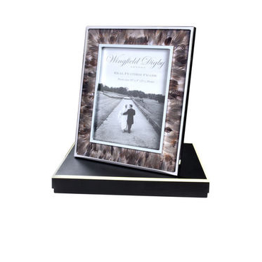 Duck feather and glass photo frame 10 x 8