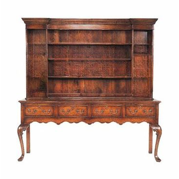 English Queen Anne dresser and rack