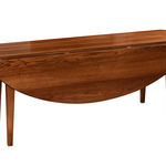 Oval Drop Leaf Dining Table: Shown with both drop leaves down