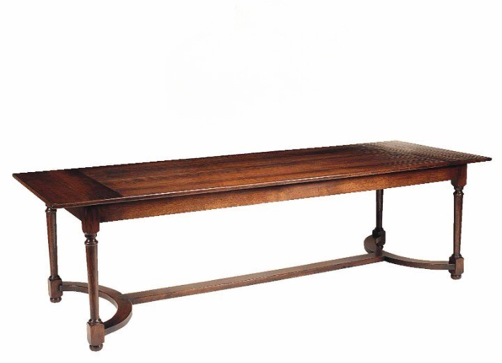 Presbytery Turned Leg Country Dining Table