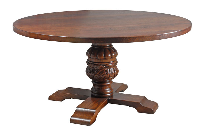 Jacobean Hand Carved Bulbous Dining Table