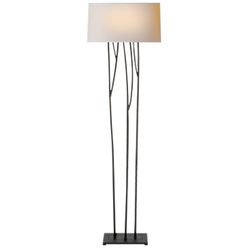 Aspen Floor Lamp in black rust