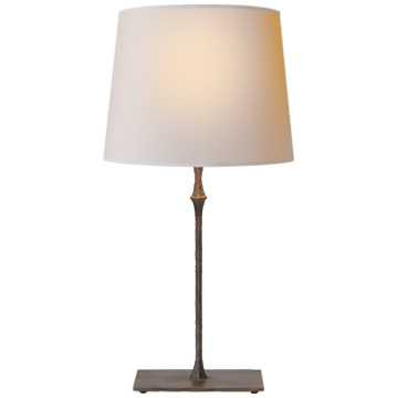 Dauphine Bedside Lamp in aged iron