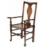 Bodger Chippendale Solid Splat Chair